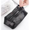 Mini Mesh Storage Bag: Large-Capacity Makeup, Cable, Coin, and Key Holder with Portable Drawstring Design
