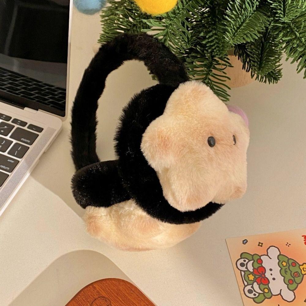 Cat Shaped Plush Ear Cover Cute Star Design Cat Earmuffs Ear Protection Accessories Student