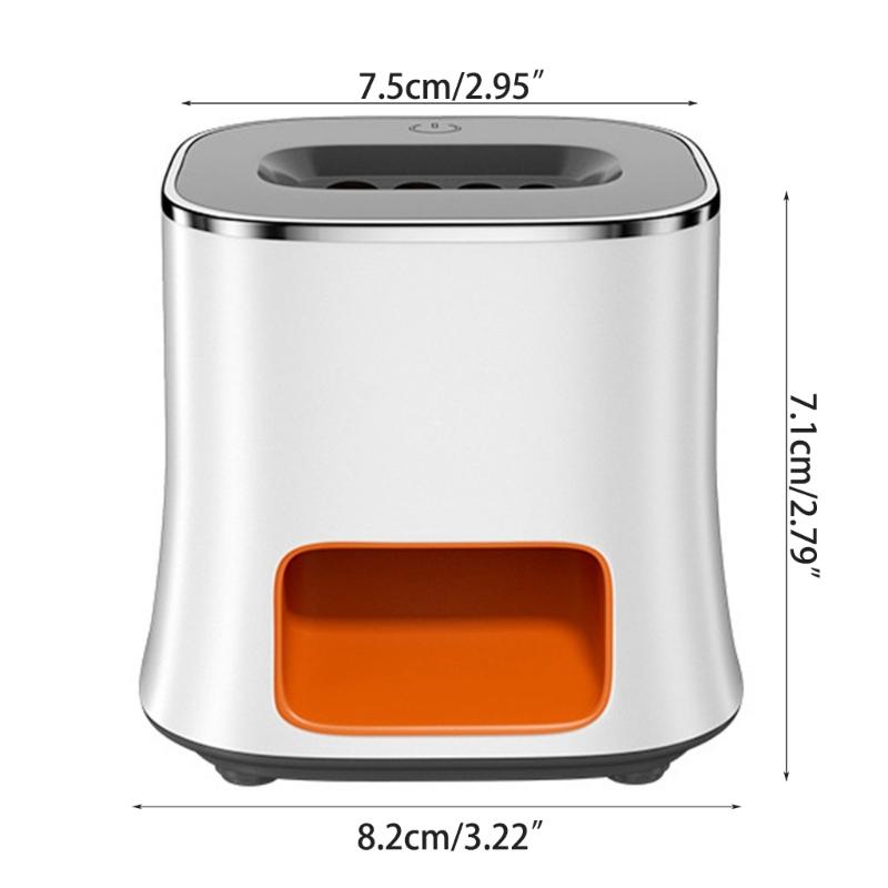 קולפן נטען USB פותחן אגוזים חשמלי נייד פותחני אגוזים פרקטיים קולפן קליפות אגוזים רב-חורי מפלדת אל-חלד