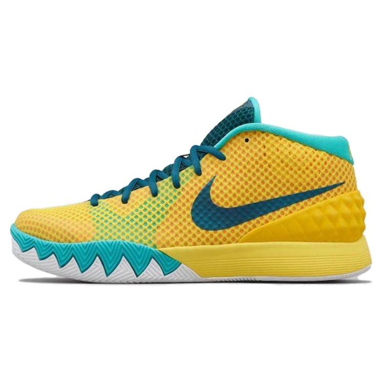 Nike Kyrie 1 Letterman Slip Resistant Lightweight Non slip Lightweight Mid top Basketball Shoes Mens Yellow 705277-737 45 жёлтый