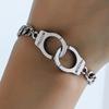 Fashion Handcuff Link Chain Bracelet CuteHand Chain Jewelry Decoration for Women Men Daily Wear