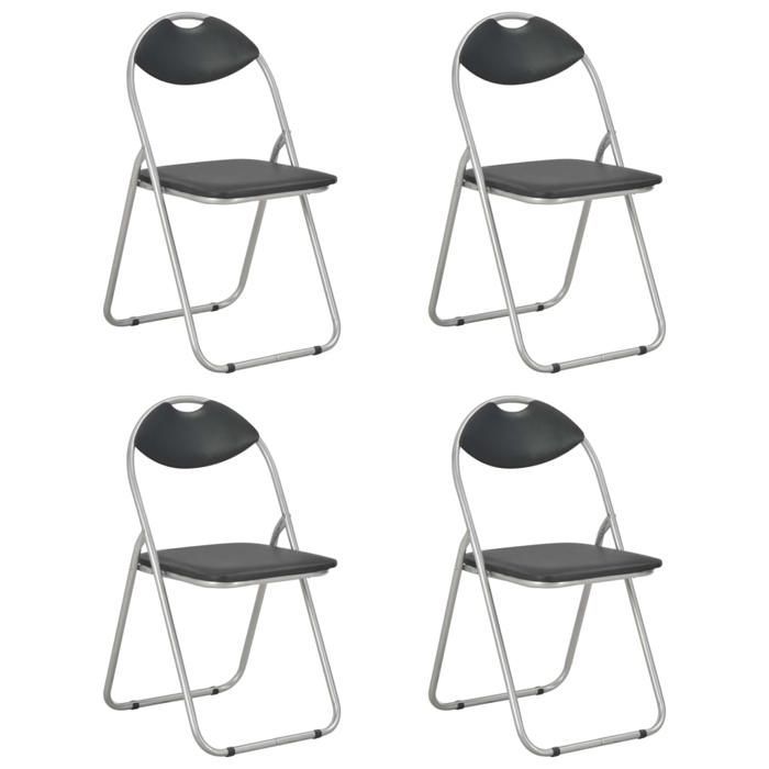 VidaXL 4x Chaises Pliantes de Salle à Manger Chaises à Dîner Chaises de Cuisine Chaises de Repas Chaises de Salon Maison 278593