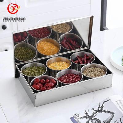 Stainless Steel Seasoning & Condiment Box Set