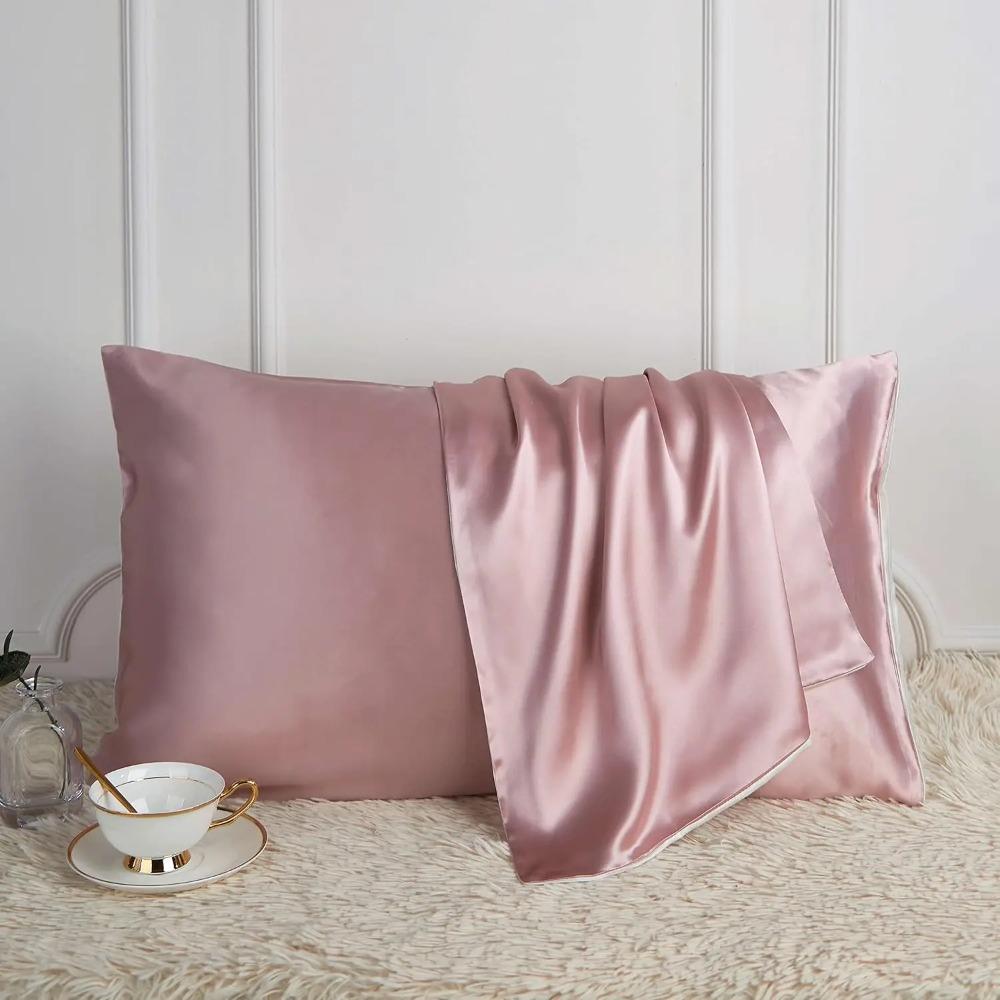 Mulberry Silk Pillowcase for Hair and Skin, Envelope Style, Silk On One Side, Tencel On The Other