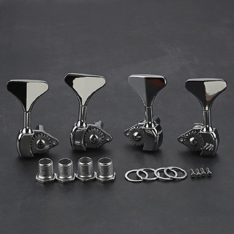 Electric Bass Tuner Peg 4 String Bass Machine Head Knobs Replacement Open Gear Bass Tuning Pegs Bass Accessory