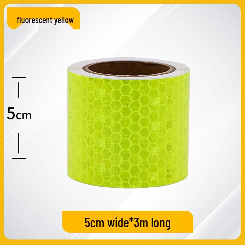 Night Safety Anti-Collision Reflective Strips - Traffic Warning Stickers with Microprismatic Film