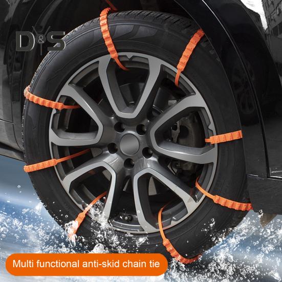 10/20/30/40 Stück Anti-Rutsch-Schneeketten für Autoreifen, Schneeketten für Auto-Winterreifen, Räder, wiederverwendbare, rutschfeste, vielseitige Schneeketten für vielseitigen Schnee