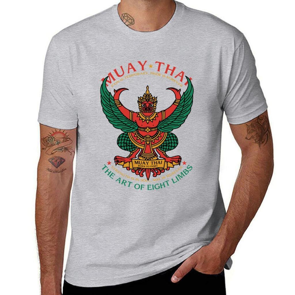 Muay Thai Sak Yant Garuda T-shirt snabbtorkande anpassad design din egen animekläder sommar 2025 herrskjortor grafisk t-shirt
