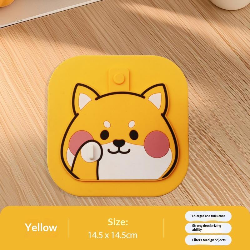 Silicone Sewer Floor Drain Cover Anti-Blocking Thickened Shower Drain Cover Reusable Insect-Proof Drainage Deodorant Mat