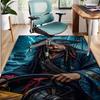 Captain Jack Sparrow Pattern Rug, Indoor/Outdoor Mat, for Picnic, Gameroom, Bedroom, Office, Living Room, Home Decor Carpet, Birthday Gift