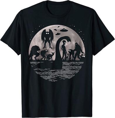 Bigfoot Loch Ness Monster Mothman And Aliens Funny Cryptid Unisex T-Shirt