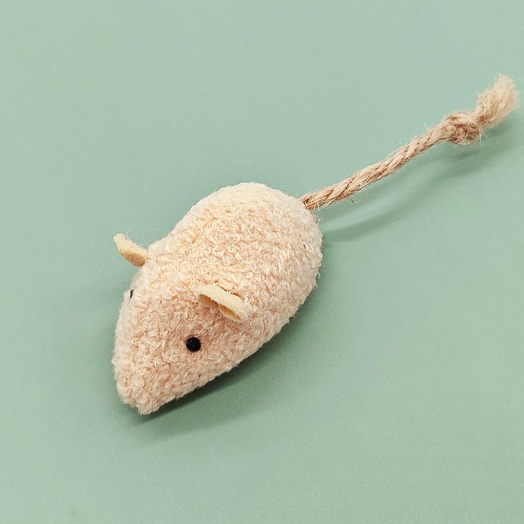 Plush Cloth Mouse Toy with Catnip Interactive Self-Playing Resistant Toy