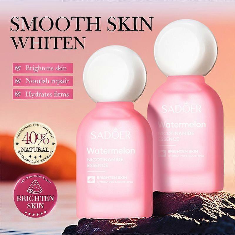 Watermelon-Enriched Face Serum, Lightweight Watermelon Serum, 50ml Daily Use Formula for Hydrated Skin Feel Pink One Size