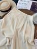 Women's Floor-Length Wide-Leg Pants, Spring/Summer 2026, High-Waisted, Loose Fit, Versatile for Petite Figures, Lightweight, Casual.
