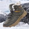 Superwarme Winter-Schneestiefel mit Fell Übergröße 39-46 Wanderschuhe Herren Rutschfeste Outdoor-Sneaker Herren Hoher Schaft Warme Schuhe