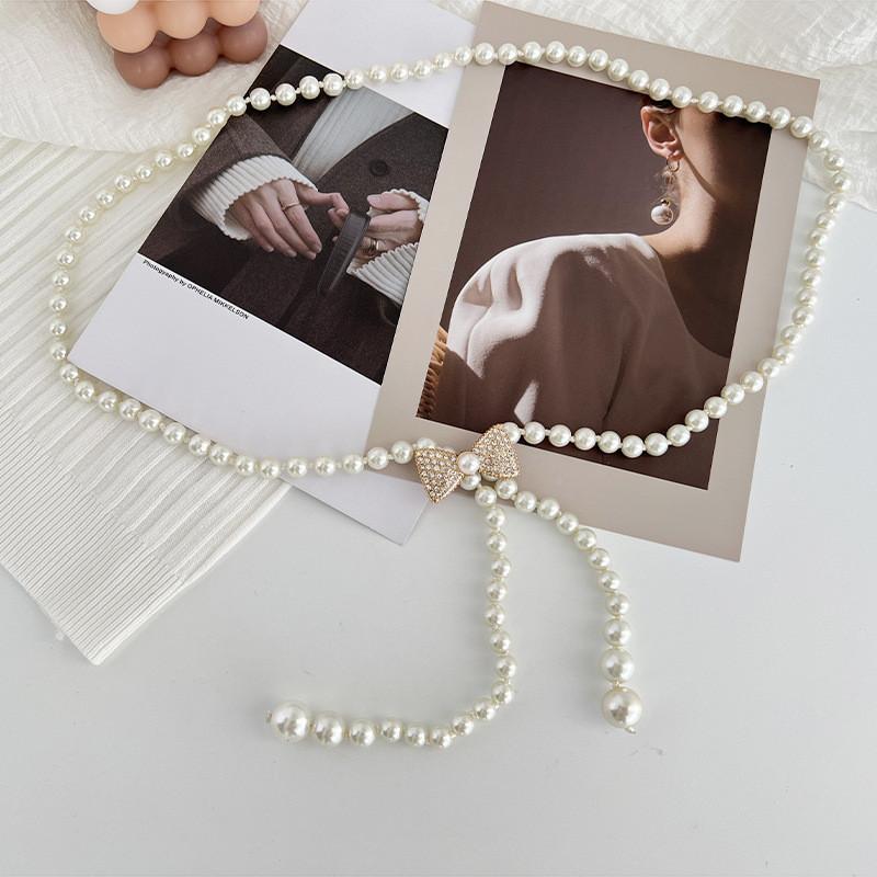 Sophisticated Waist Pearl Chain For Women With Elegant Designs And Details Rhinestone