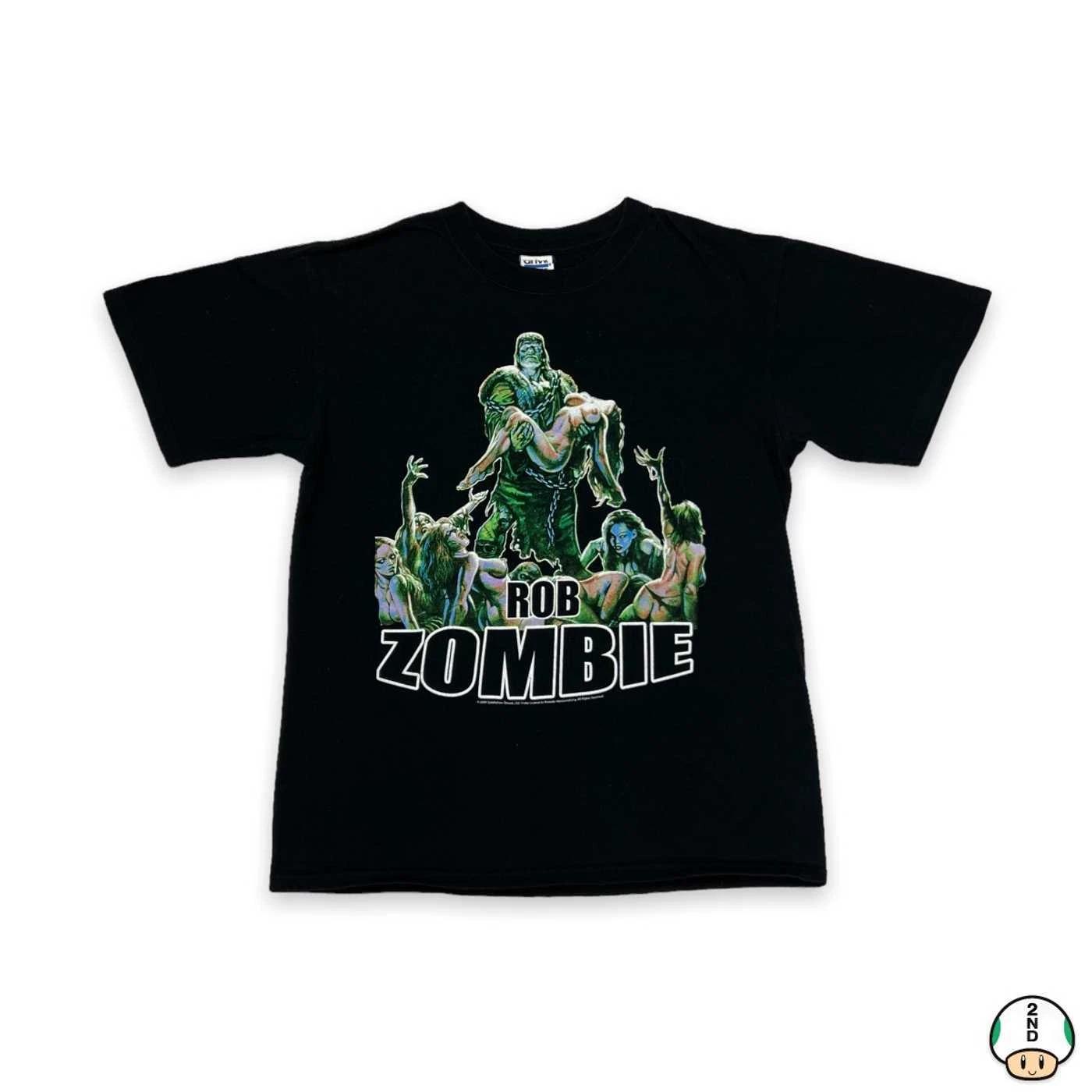 

Vintage 2009 Rob Zombie T Shirt Mens Medium 100% Hardcore Flesh-Eating Band Tee M