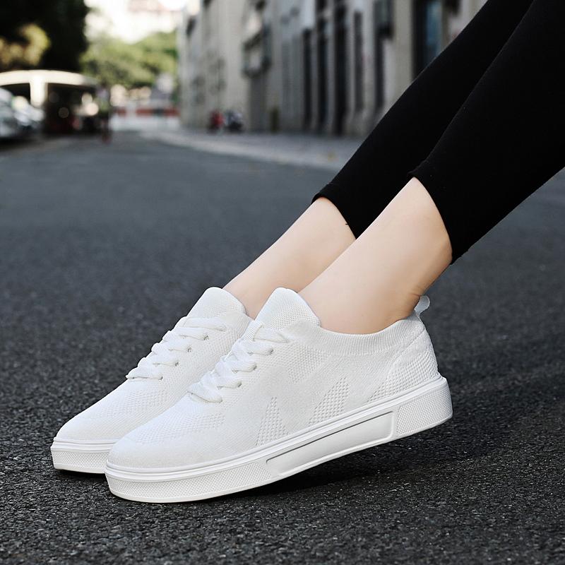 TUINANLE Pantofi Plati Femei Alb Alergare Mers pe jos Rezistenta la uzura Pantofi barbati