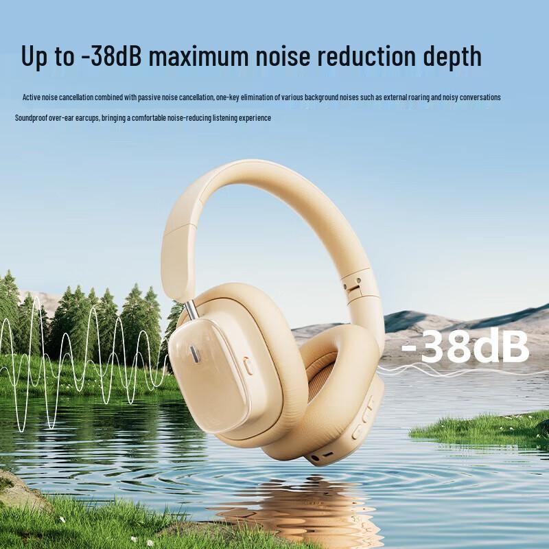 Baseus H1i Active Noise Cancelling Bluetooth Over-Ear Headphones