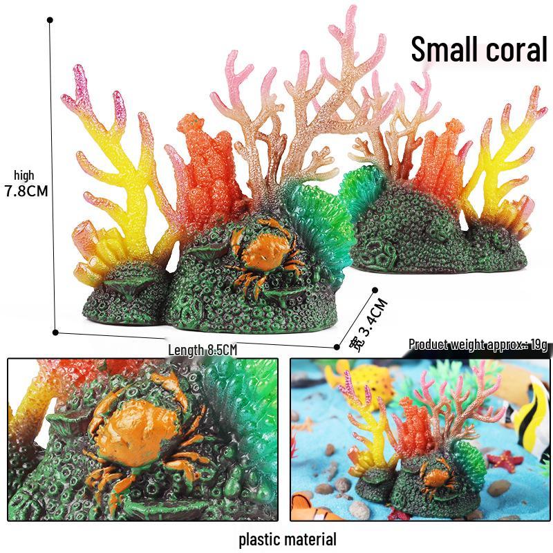 Ocean Wildlife Simulation Toy Set: Sea Turtle, Shark, Whale, Sea Lion, Tiger Shark, Manta Ray, Seal, Grouper.
