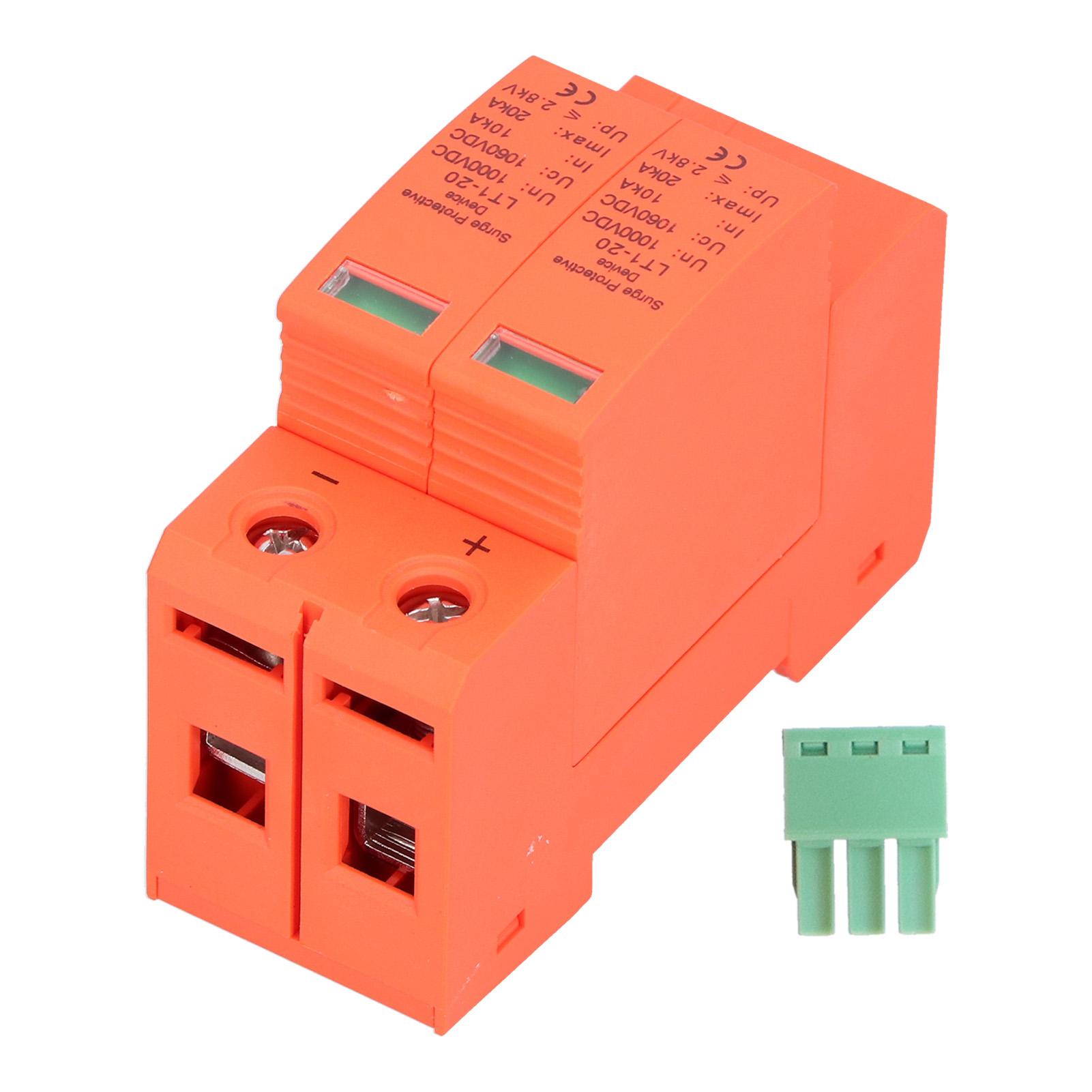 

Захисний пристрій 2p 20kA DC1000V Фотоелектричний захисний розрядник з телекомандою