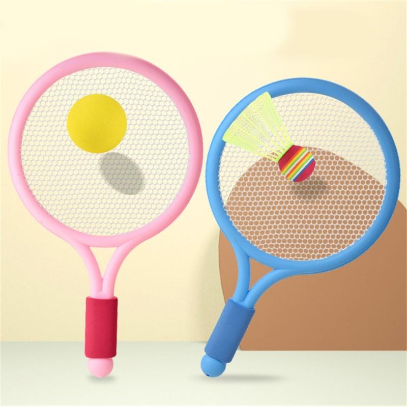 Children Tennis Racket Set Badminton Racket with Tennis and 2 Shuttlecocks for Kid Boy Girl Beach Game Outdoor Playing