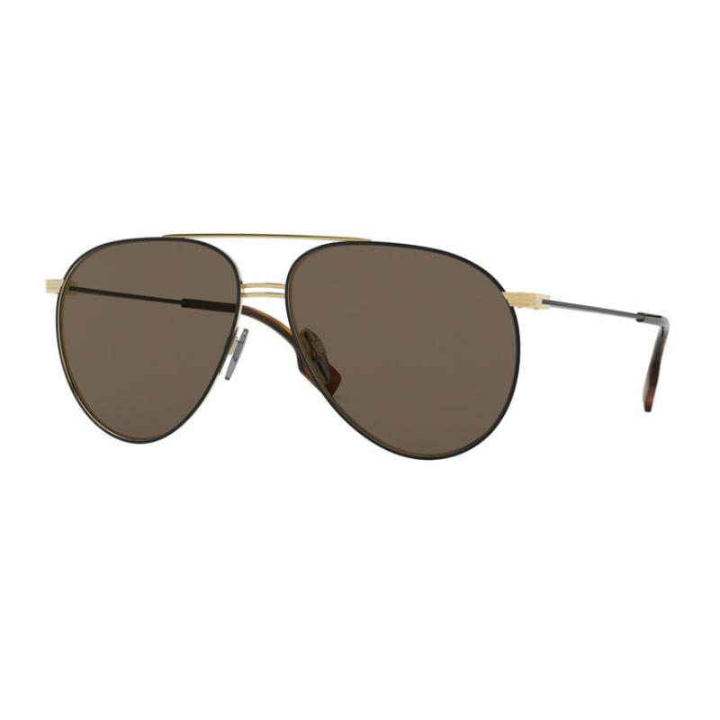 Burberry Slim Frame Statement Sunglasses Men's Brown