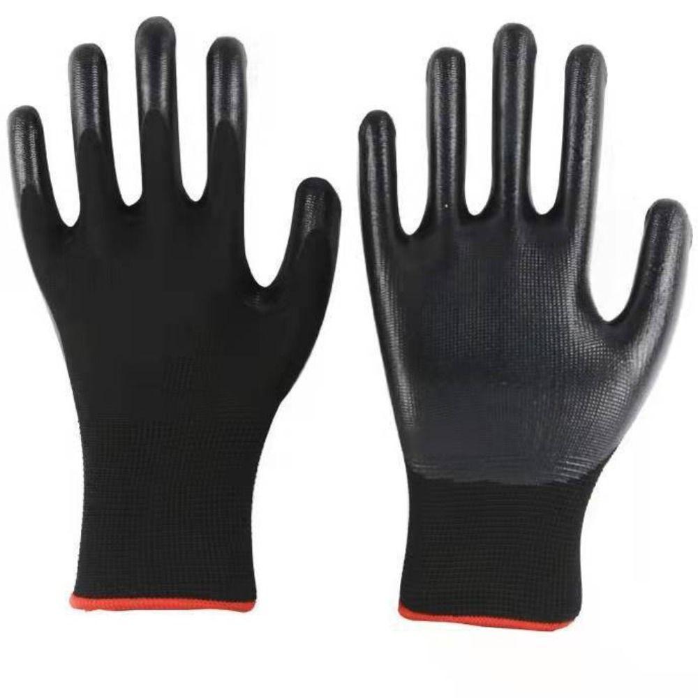 12pairs Stretch Protective Gloves High Durability Cycling Mittens Safety Gloves  Construction Sites