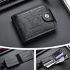 US Dollar Pattern Men's Wallet - Retro Multi-Card PU Wallet Compact Portable Design Multiple Slots for Cards Men's Wallet