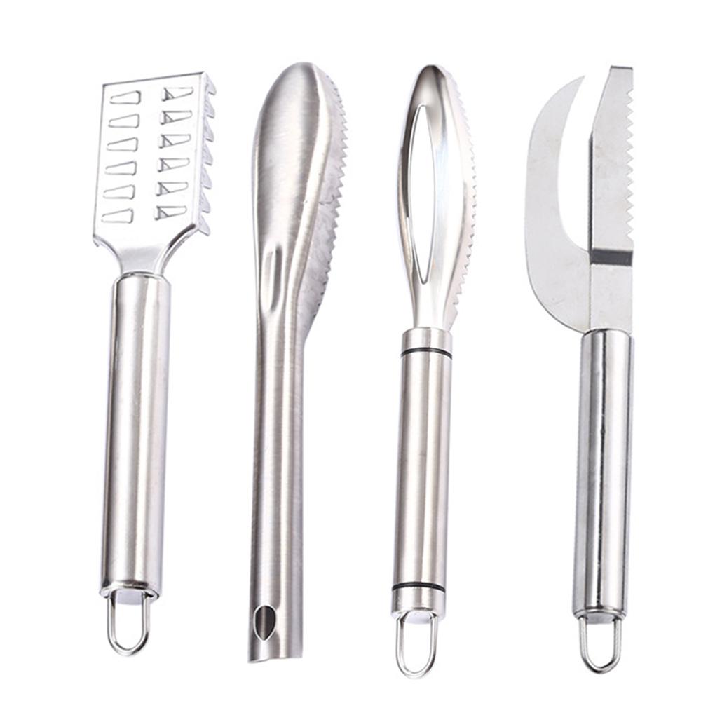 Stainless Steel Portable Fish Scale Remover Scales Removal Scraper Fast Scraping Cleaning Tool Peelers Kitchen Gadget