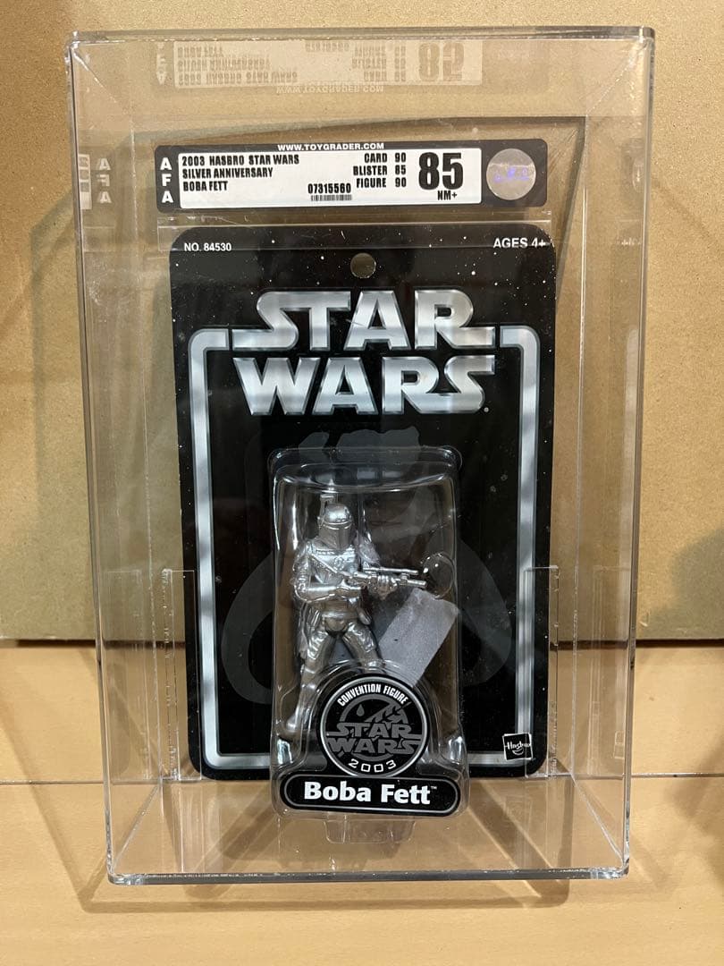 

[USED] STARWARS silver Boba Fett AFA certified