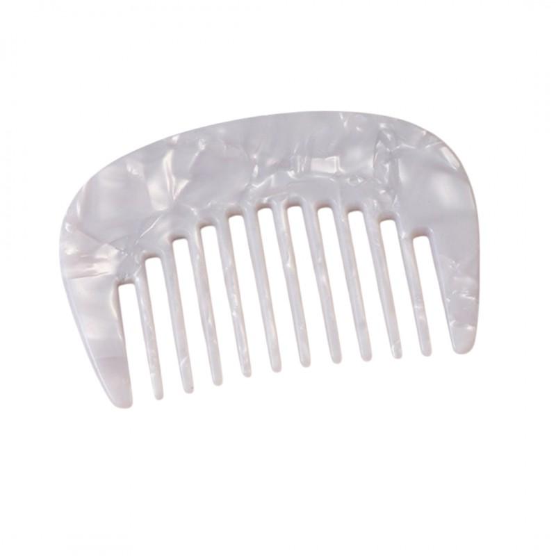 Pocket Comb for Detangling Hair Marble Acetate Marble