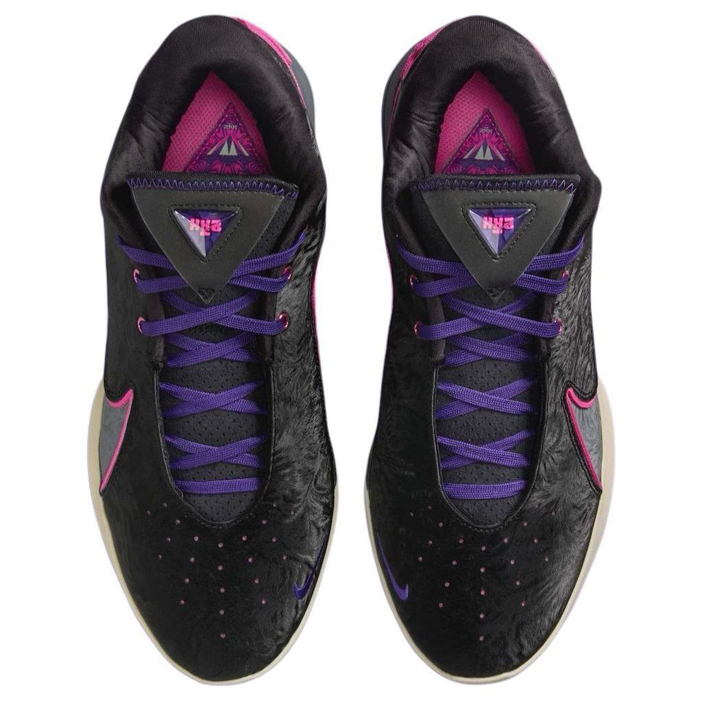 Nike LeBron 22 Blacklight Men Sneakers Laser-Fuchsia Dark-Grey Field-Purple FZ1094-001