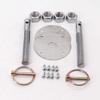 KIPA Stainless Hood Pin Set Chrome Hardware For Chevy Ford Mopar Drag Racing Race Durable # 4056