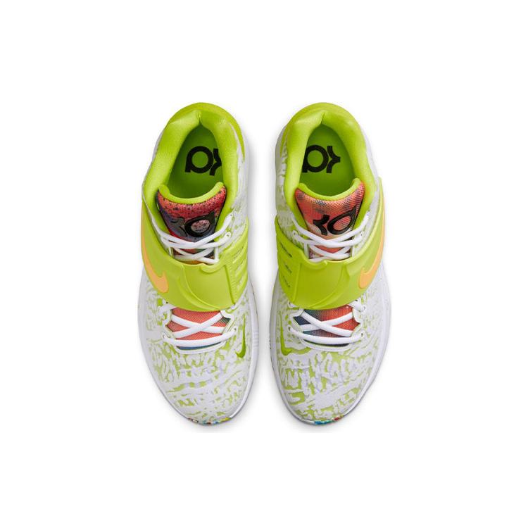 Nike KD 14 EP 'Cyber' Mid top Basketball Shoes Unisex White Green Asian Version CZ0170-101