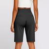 Women's Cropped Pants, Stretch Knee Length Training Yoga Pants, Casual Stretch Waist With Pockets, Jogging Pants