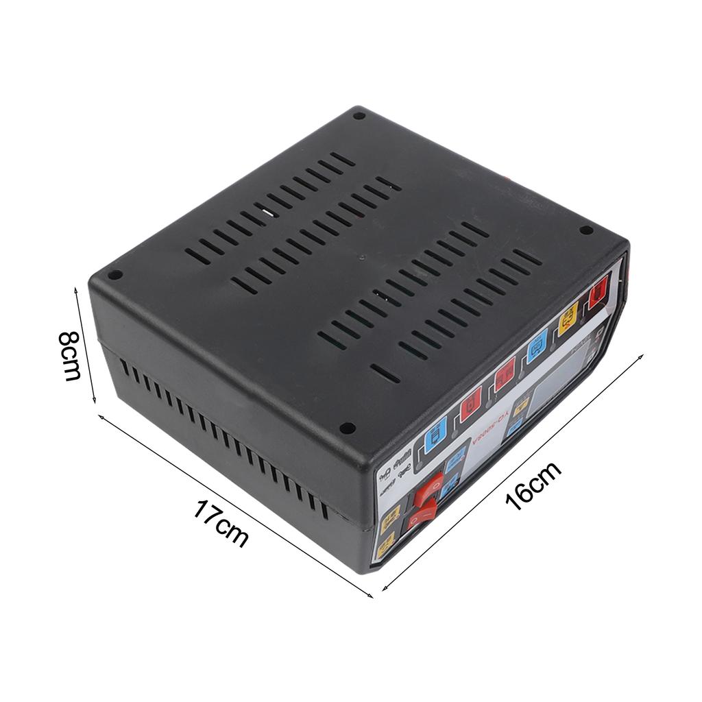 Car Battery Charger 12V 24V 500A Intelligent Pulse Repair Technology with LCD Display and Reverse Connection Protection