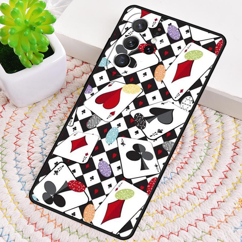 Cards Casino Ace Of Spades Phone Case for Samsung Galaxy note 10 pro S26 Ultra S23 S24 FE S25 S21 S22 PLUS shockproof Cove