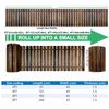Weather-Resistant Wooden Garden Pathway Roll Out Non-Slip Roll Out Walkway Hardwood Pavers Curved Walkway Outdoor Walkway Mat
