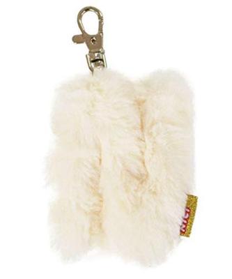 NICI Initial Plush Charm "N" Cream, Made In Germany, Fluffy Keychain Hook Charm, Alphabet Initial, Gift, Collectible, 3090597