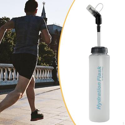 TPU Soft Flask 500ml Foldable Lightweight Reusable Portable Water Bottle,for Climbing,Outdoor