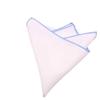 Square Plain White Pocket Cotton Handkerchief Small Suit Pocket Towel  Cloth Decoration