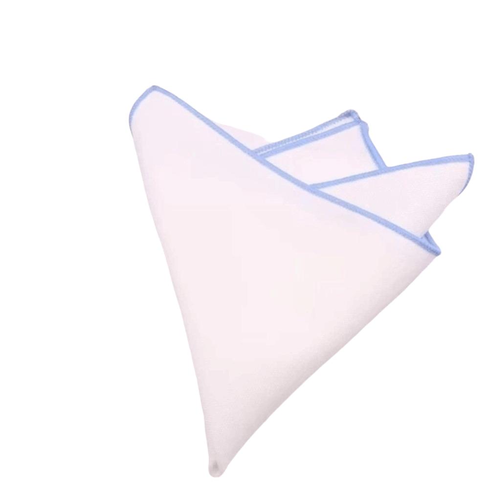 Square Plain White Pocket Cotton Handkerchief Small Suit Pocket Towel Cloth Decoration