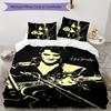 Elvis 3pcs Bedding Set Duvet Cover Closure Includes 1 Duvet Cover & 2 Pillowcases for All Seasons Bedroom Home Dorm Decor