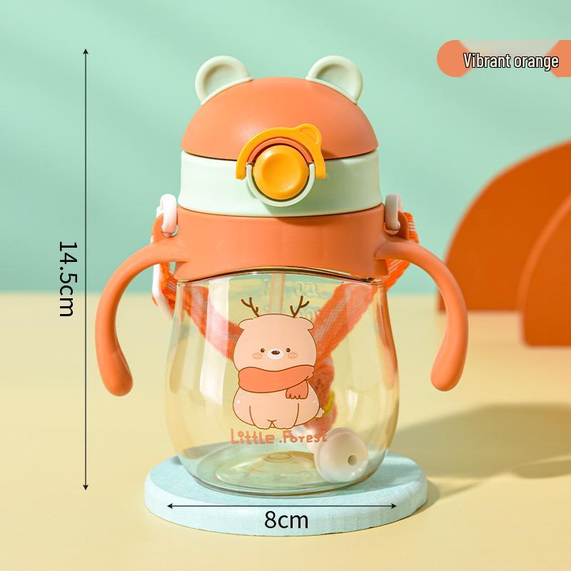 

Kids Straw Cup: Anti-Scald, Anti-Drop Drinking Cup for Boys & Girls 400ML