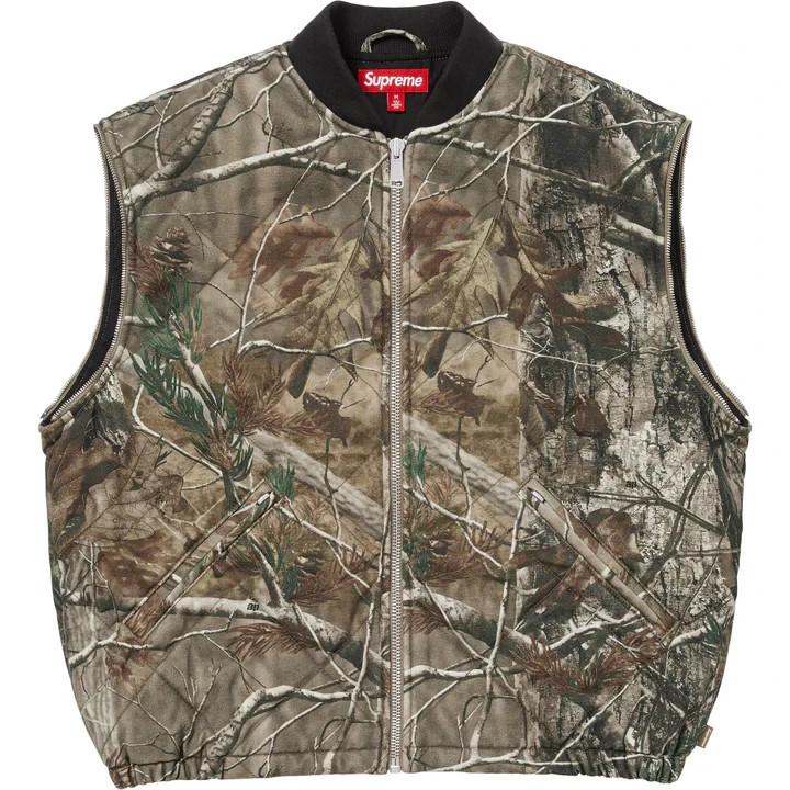 Supreme Zip-Off Sleeve Quilted Bomber Jacket Realtree AP Camo