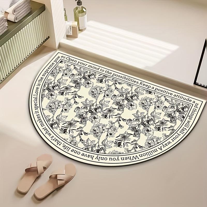 

Luxury Carpet Semi Circular Floor Mat Door Mat Bathroom Mat Absorbent Carpet Welcome Carpet Outdoor Carpet Rug For Bedroo 40X60CM (1.3X2FT