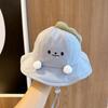 Sweet Quick-dry Korean Style Cap Shading Hat Embroidery Summer Sunhat Dinosaur Puppy Children's Bucket Hat Girls