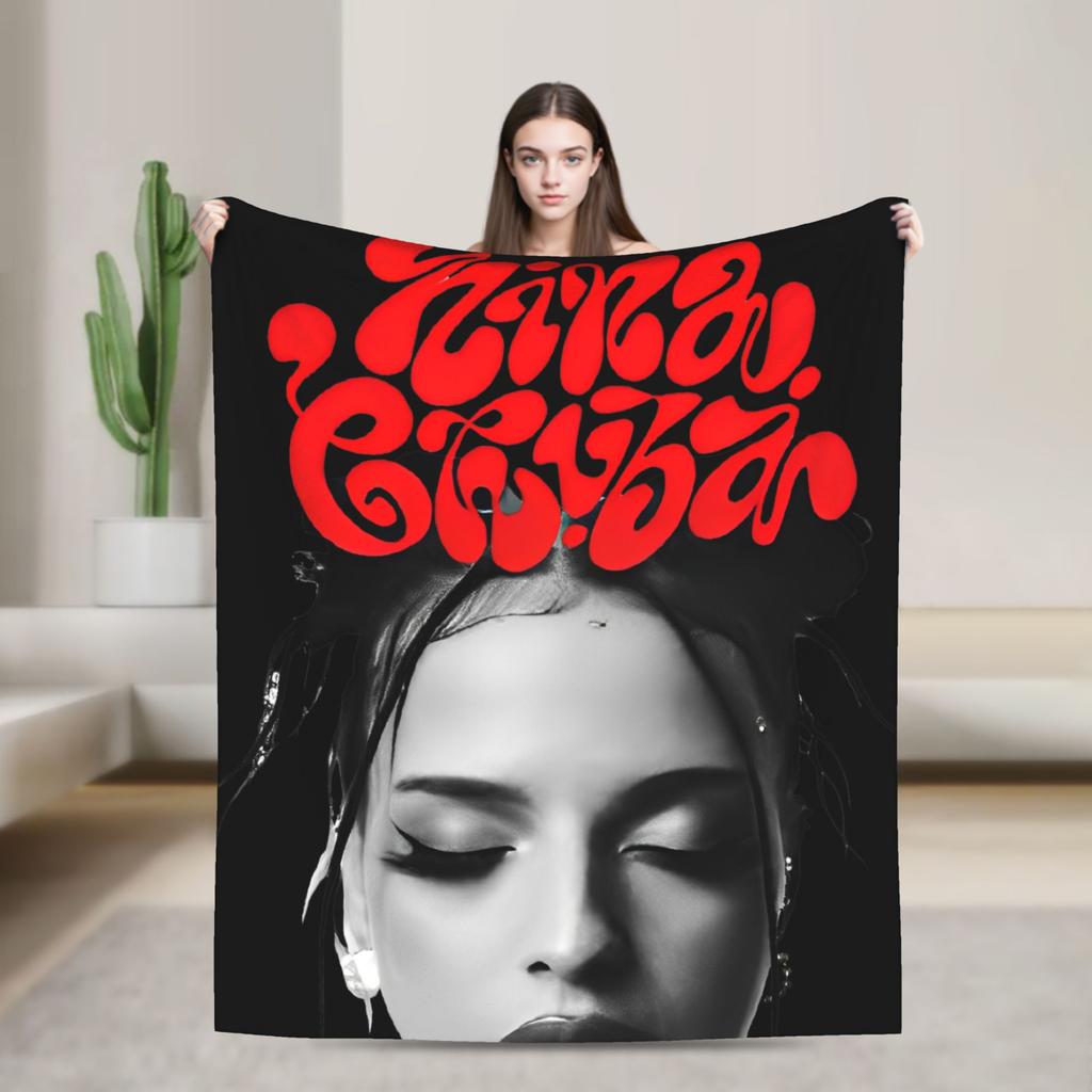 Nina Chuba Musik Sänger Decke Weiche Bedruckte Plüschdecke für Kinder Erwachsene Outdoor Flanell Bettdecke Bettbezug