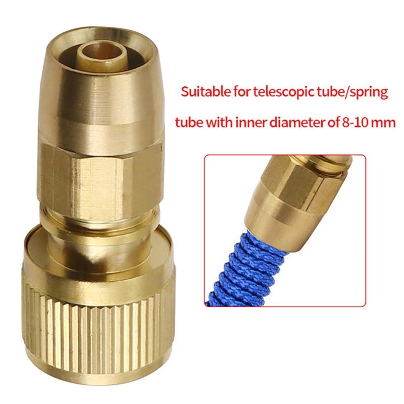 Brass Quick Connectors with Strong Corrosion Resistance & Easy Setups Corrosion Resistant Brass Adapter for Garden Hoses